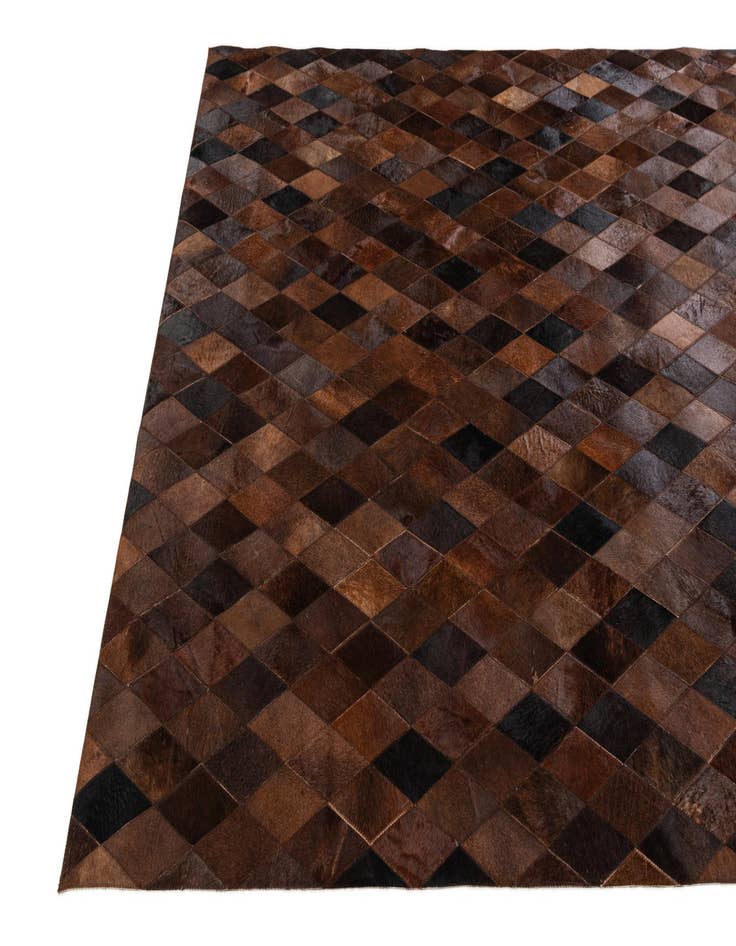 Detail image of 5' 8 x 7' 11 Cowhide Stocks Rug