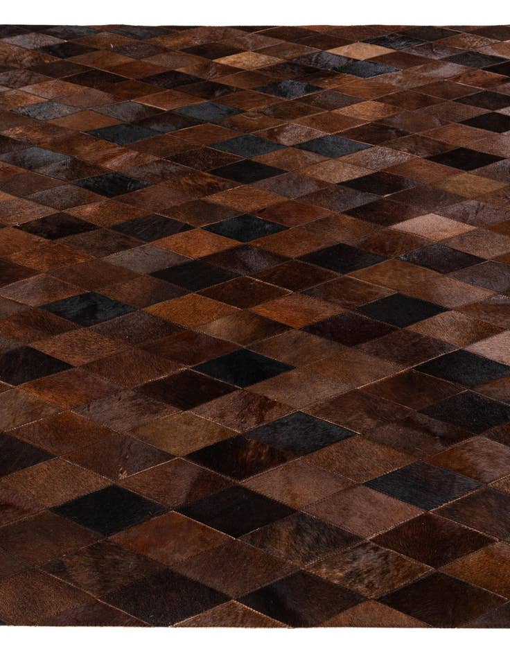 Detail image of 5' 8 x 7' 11 Cowhide Stocks Rug