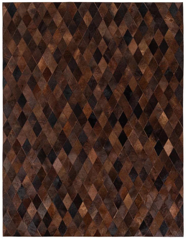 Detail image of 5' 8 x 7' 11 Cowhide Stocks Rug