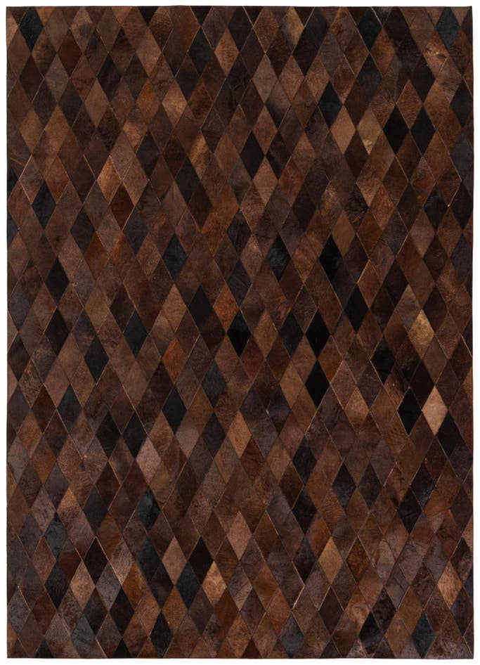 Detail image of 5' 8 x 7' 11 Cowhide Stocks Rug