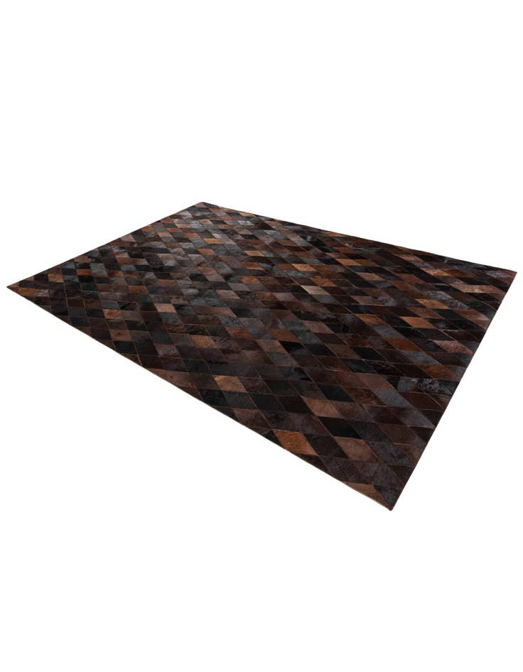 Detail image of 5' 8 x 8' Cowhide Stocks Rug