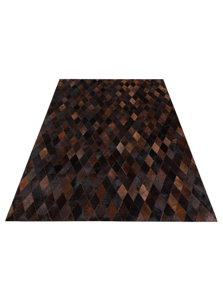 Detail image of 5' 8 x 8' Cowhide Stocks Rug