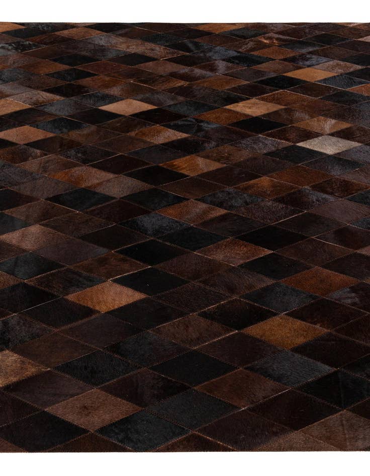 Detail image of 5' 8 x 8' Cowhide Stocks Rug