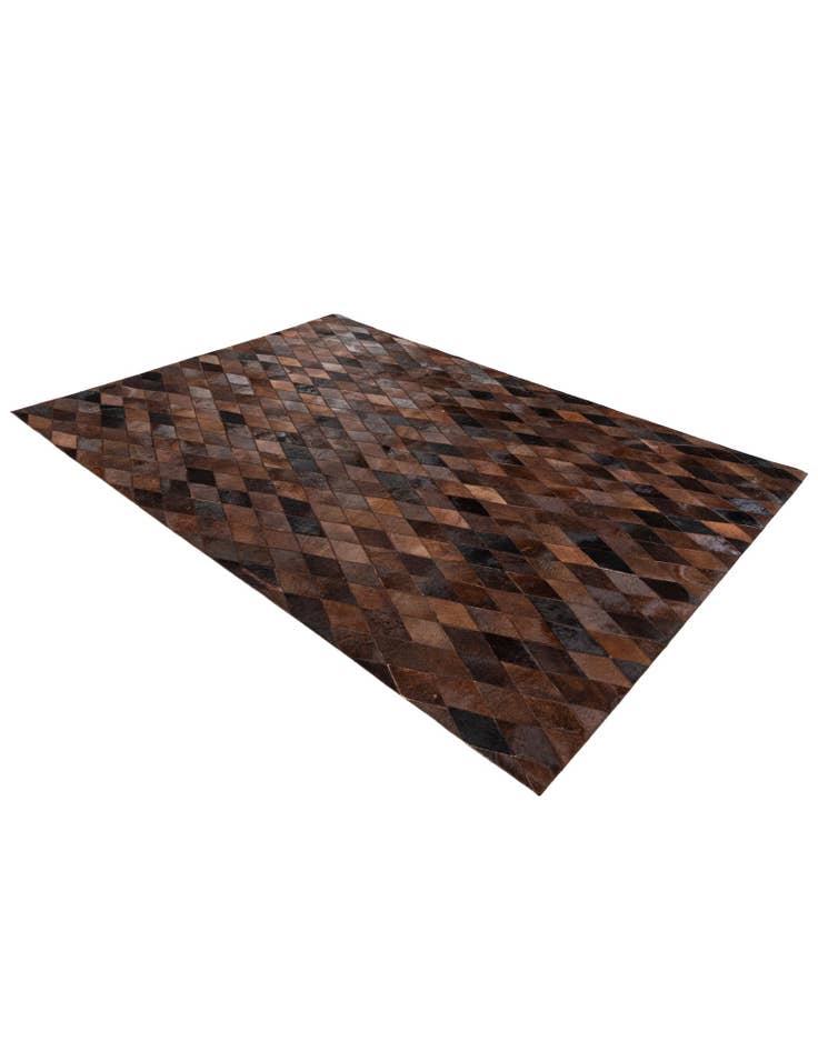 Detail image of 5' 8 x 7' 11 Cowhide Stocks Rug