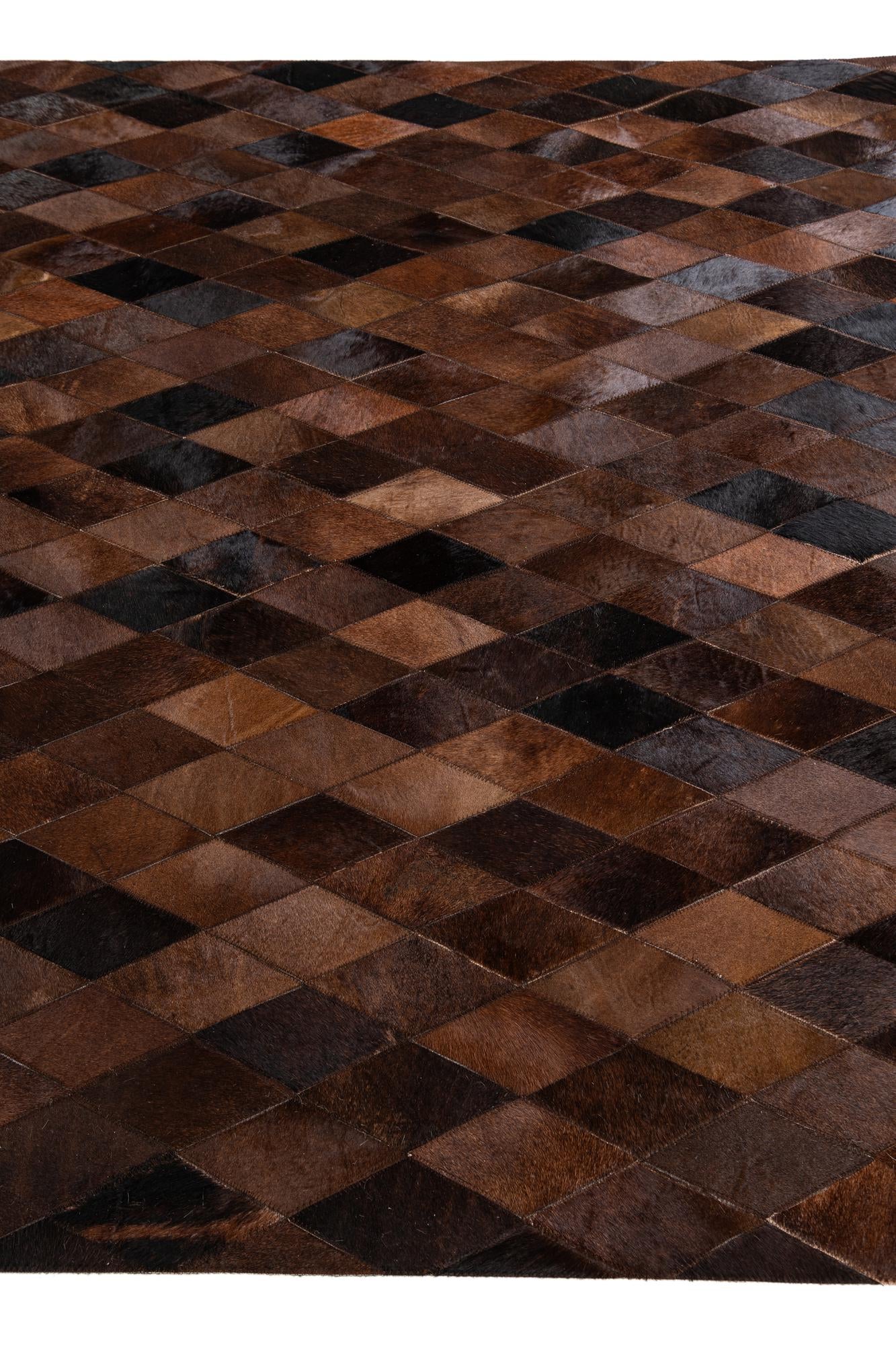 5' 8 x 7' 11 Cowhide Stocks Rug