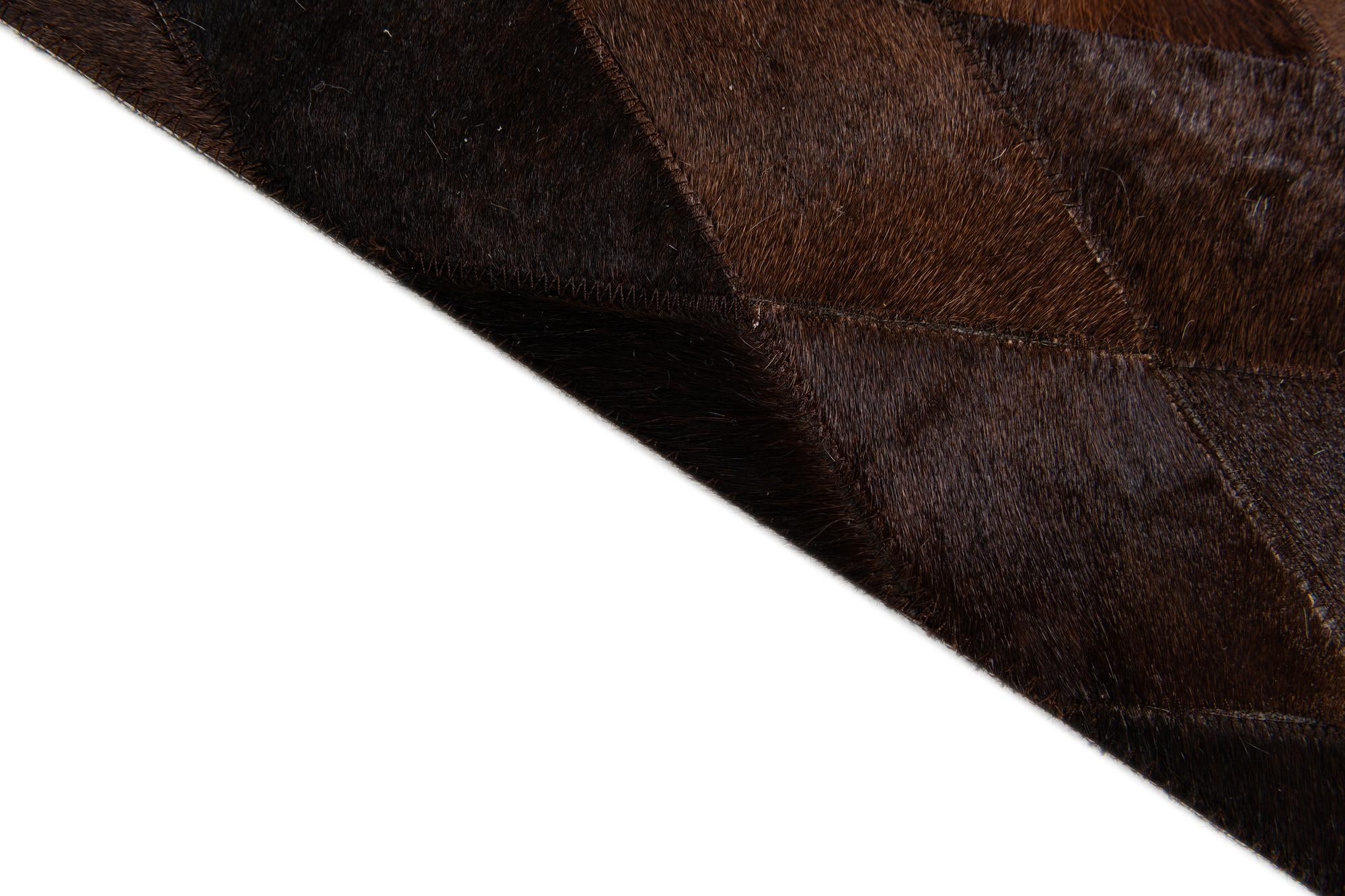 5' 8 x 7' 11 Cowhide Stocks Rug