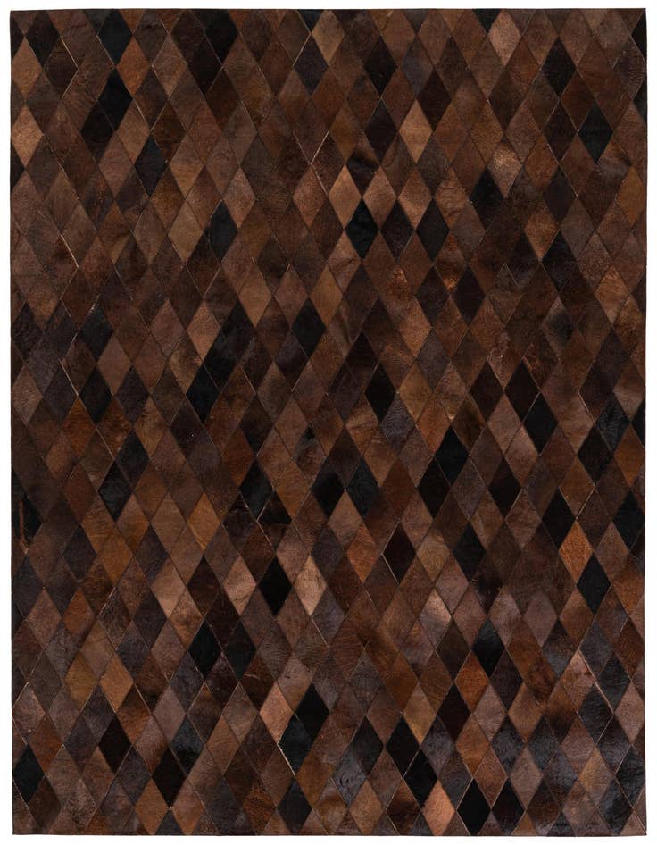Detail image of 5' 8 x 7' 11 Cowhide Stocks Rug