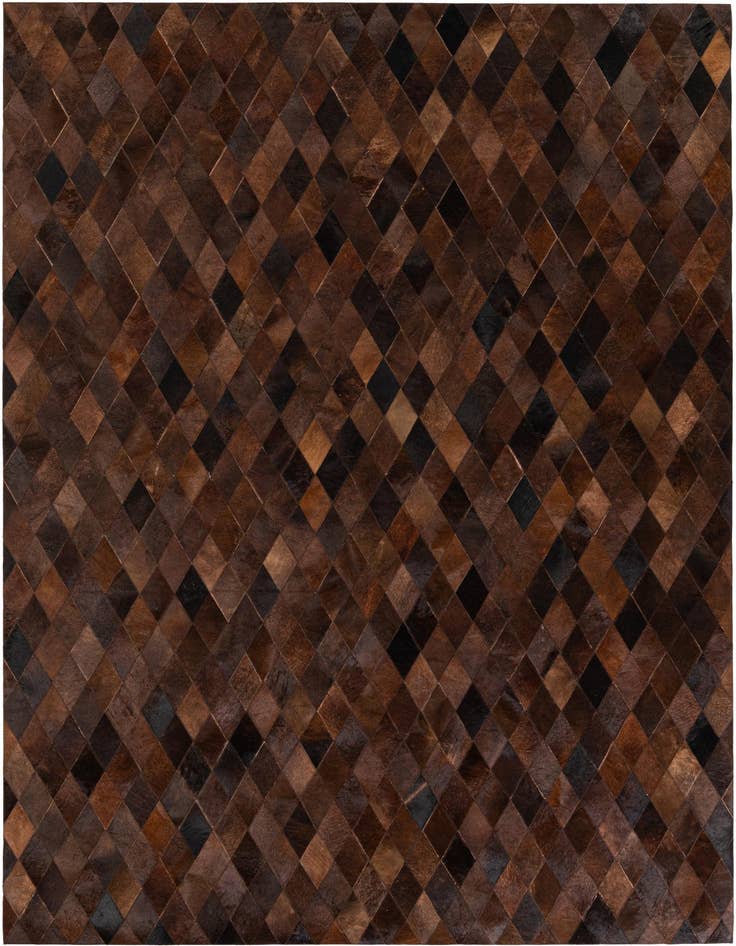 Detail image of 6' 7 x 9' 10 Cowhide Stocks Rug