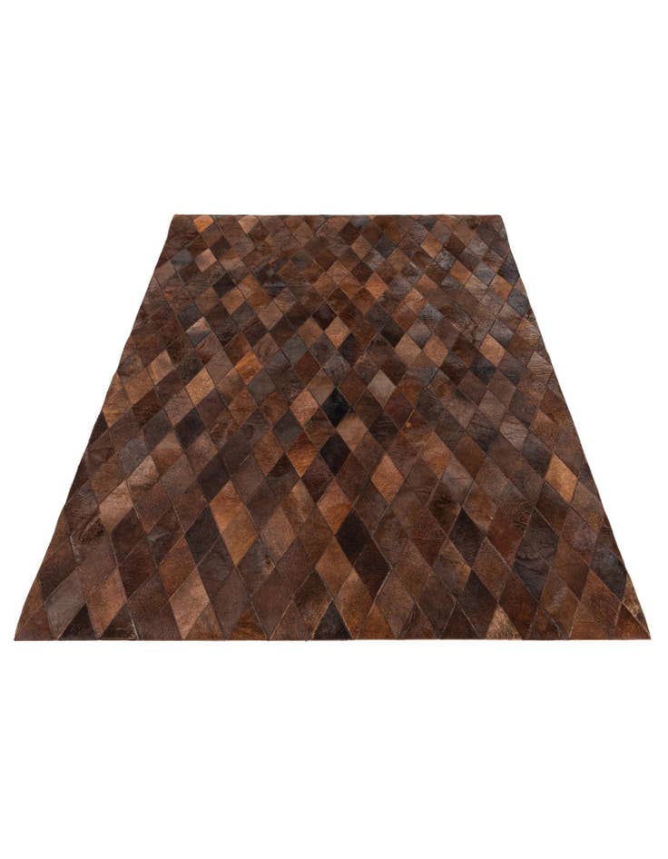 Detail image of 4' 8 x 6' 6 Cowhide Stocks Rug