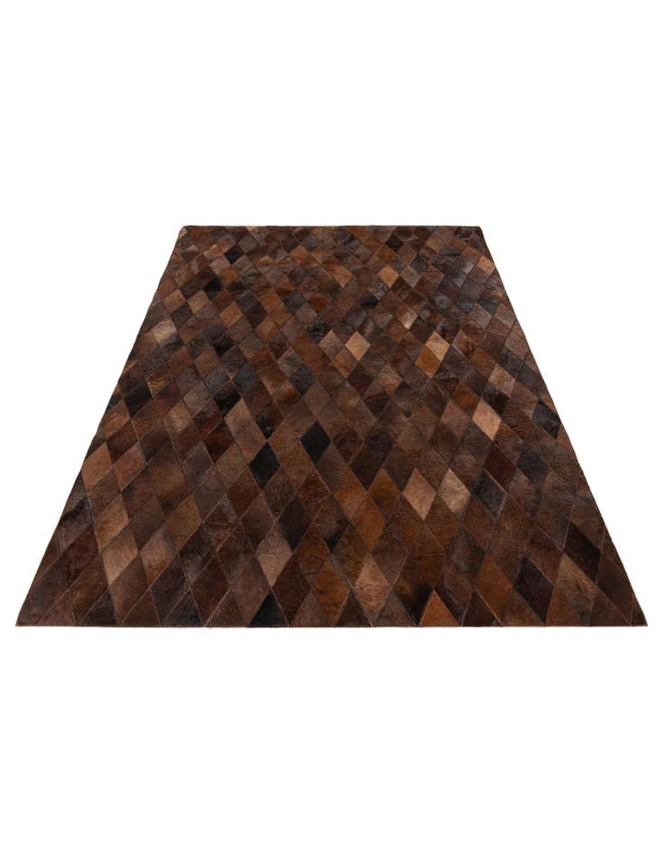 Detail image of 4' 8 x 6' 7 Cowhide Stocks Rug