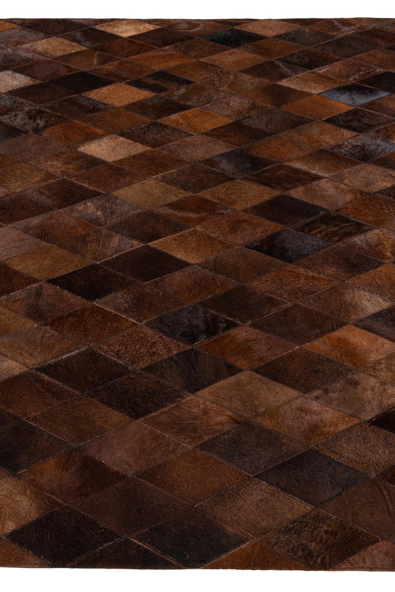 4' 8 x 6' 6 Cowhide Stocks Rug
