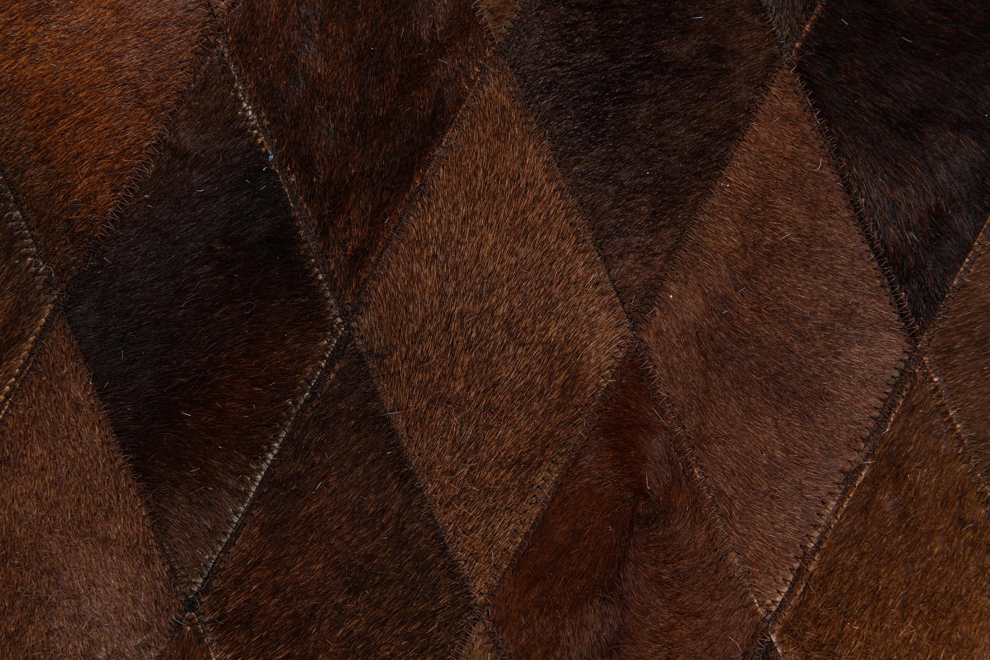 4' 8 x 6' 6 Cowhide Stocks Rug