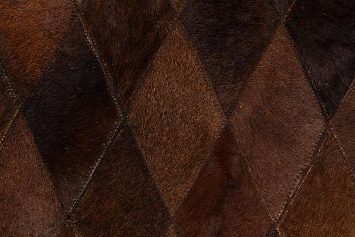 4' 8 x 6' 6 Cowhide Stocks Rug