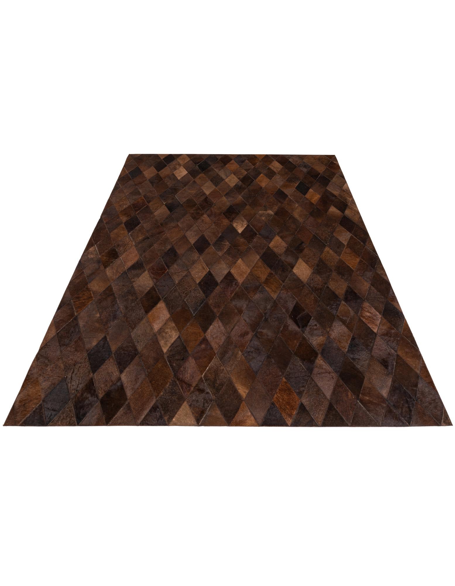 4' 7 x 6' 6 Cowhide Stocks Rug