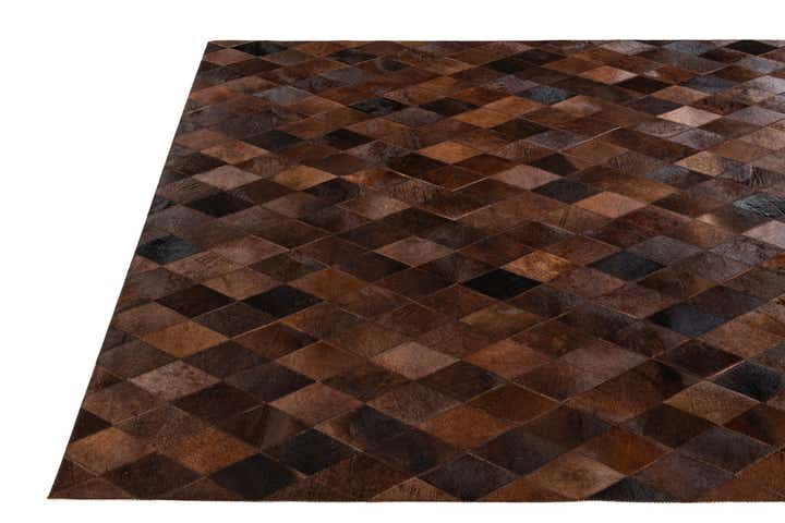 4' 9 x 6' 8 Cowhide Stocks Rug