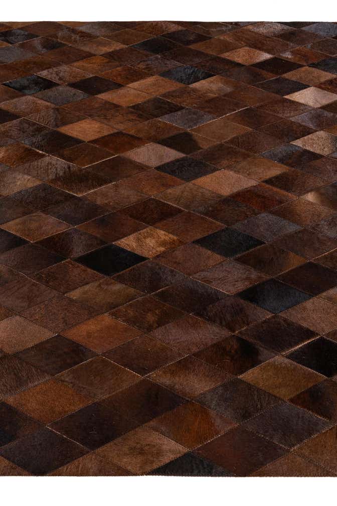 4' 9 x 6' 8 Cowhide Stocks Rug