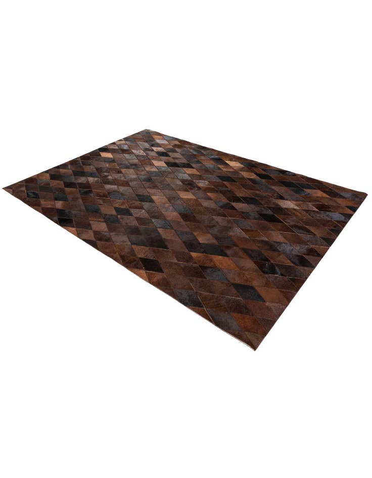 Detail image of 4' 9 x 6' 9 Cowhide Stocks Rug
