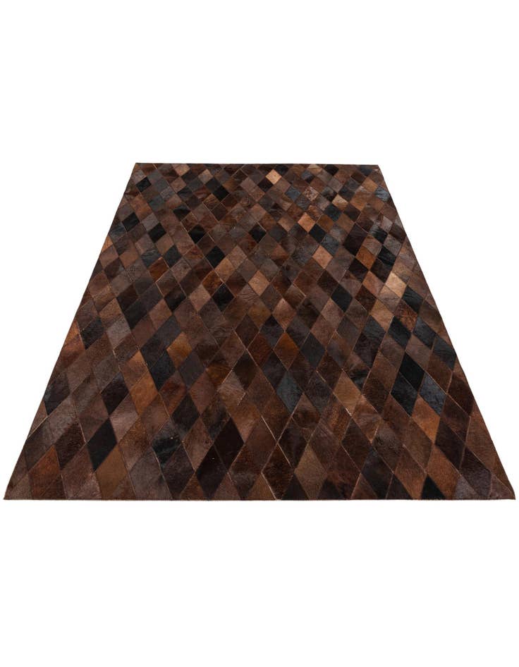 Detail image of 4' 9 x 6' 9 Cowhide Stocks Rug