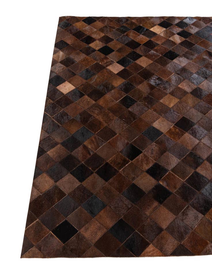 Detail image of 4' 9 x 6' 9 Cowhide Stocks Rug