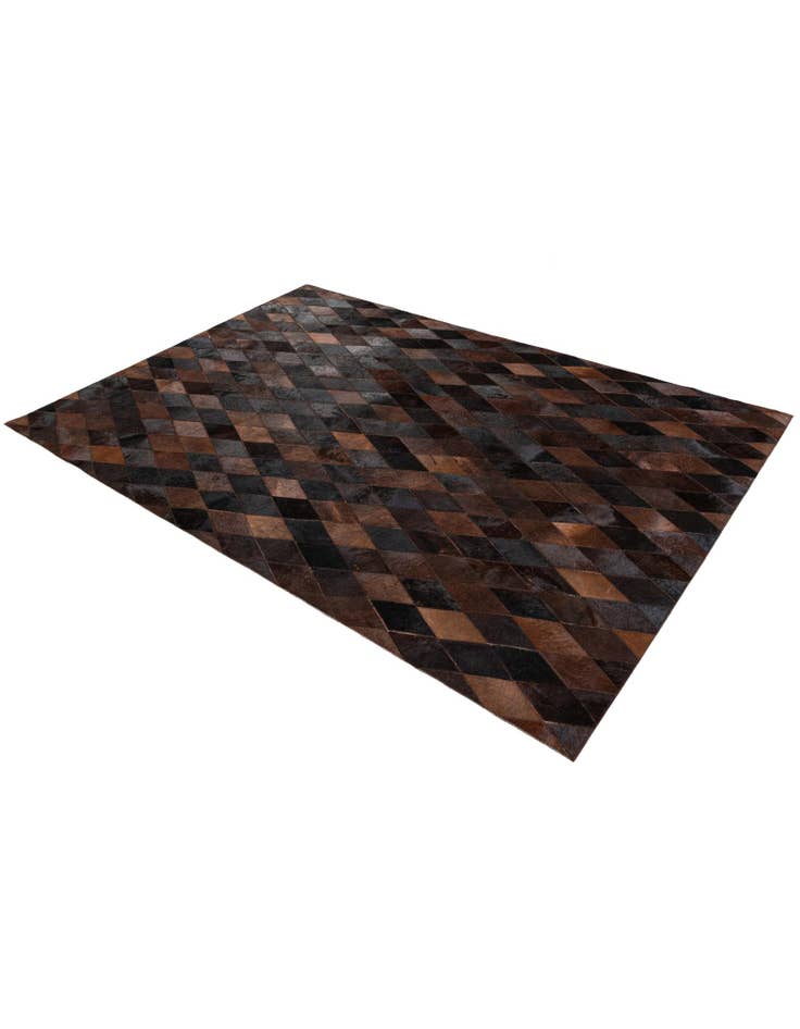 Detail image of 4' 8 x 6' 9 Cowhide Stocks Rug