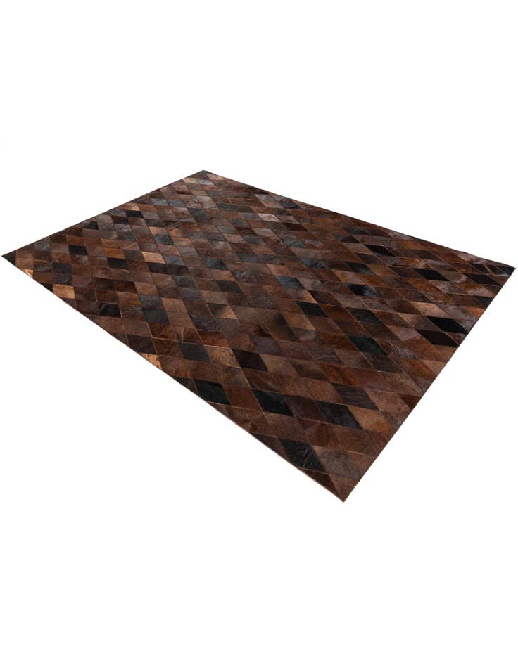 Detail image of 4' 8 x 6' 9 Cowhide Stocks Rug