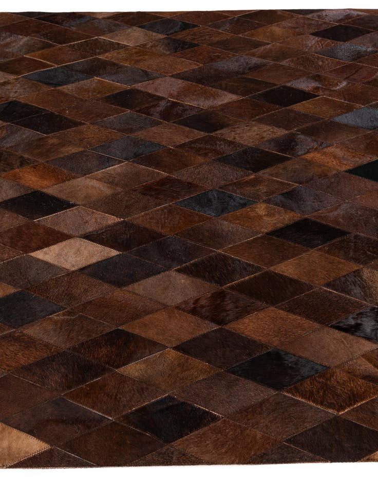 Detail image of 4' 8 x 6' 9 Cowhide Stocks Rug