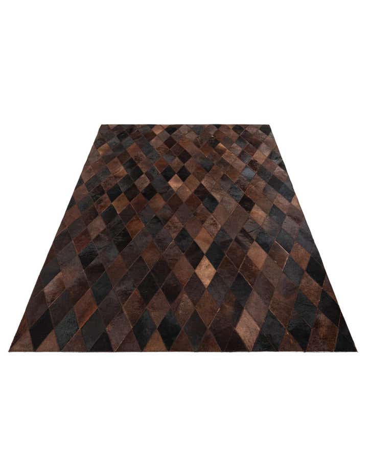4' 1 x 5' 10 Cowhide Stocks Rug