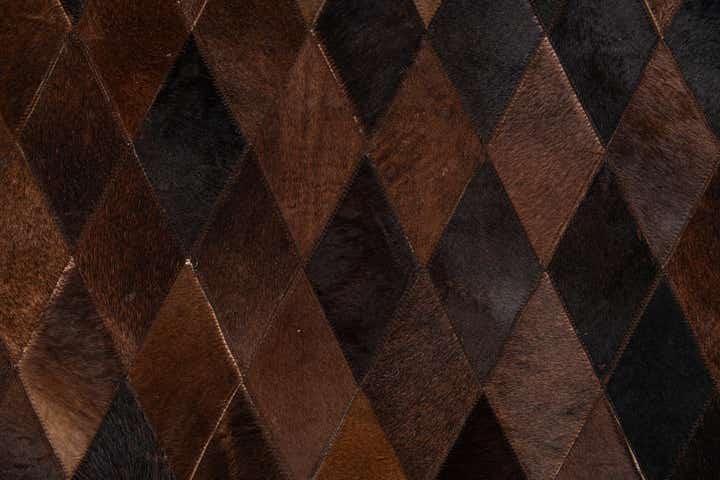 4' 1 x 5' 10 Cowhide Stocks Rug