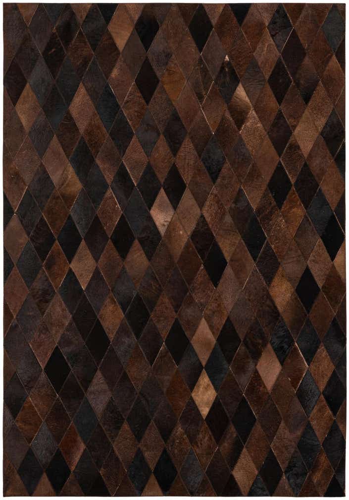 4' 1 x 5' 10 Cowhide Stocks Rug