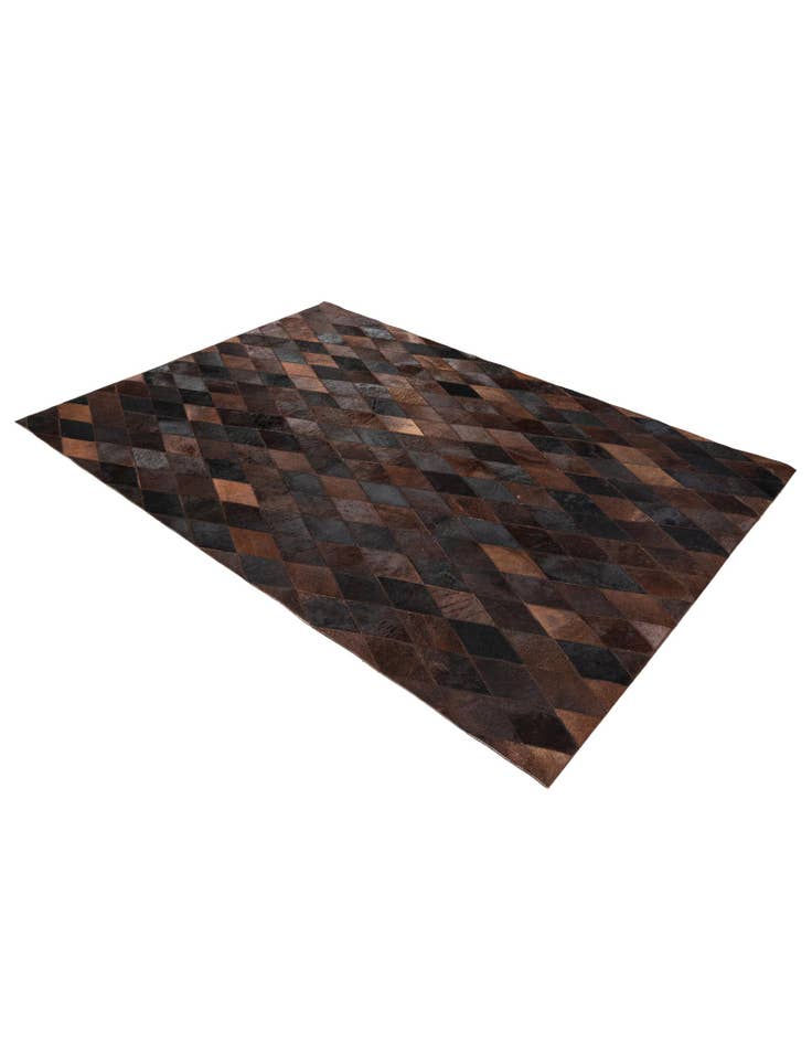 Detail image of 4' 1 x 5' 9 Cowhide Stocks Rug
