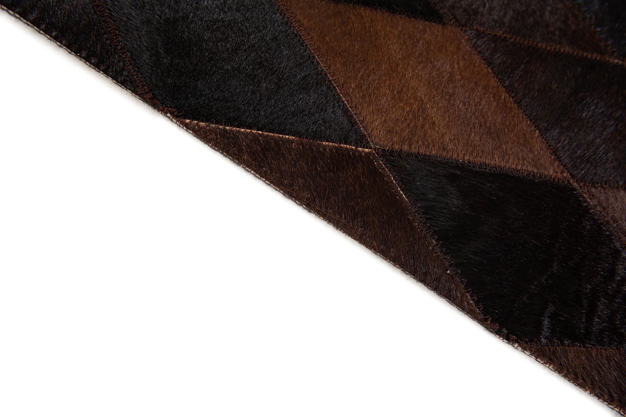 4' 1 x 5' 9 Cowhide Stocks Rug