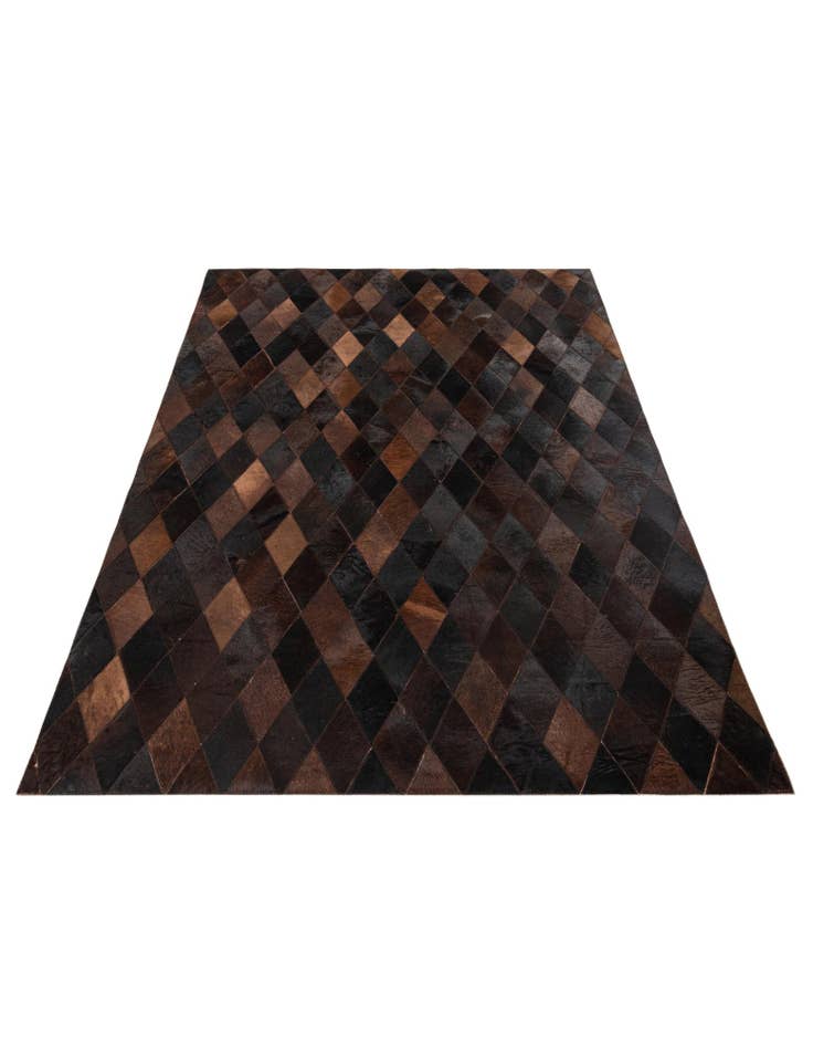 Detail image of 4' 1 x 5' 10 Cowhide Stocks Rug