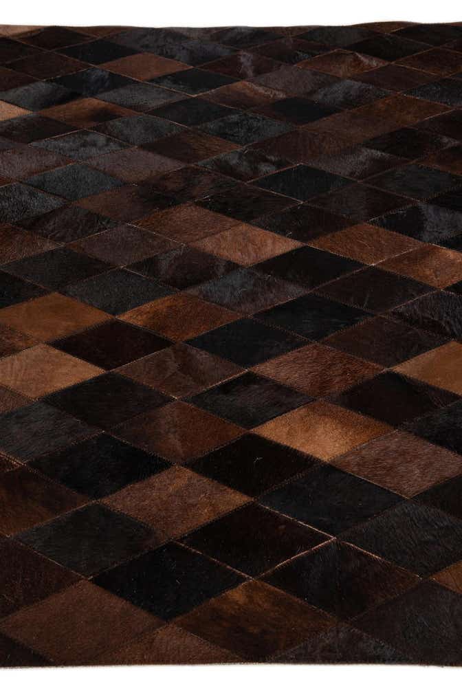 4' 1 x 5' 10 Cowhide Stocks Rug