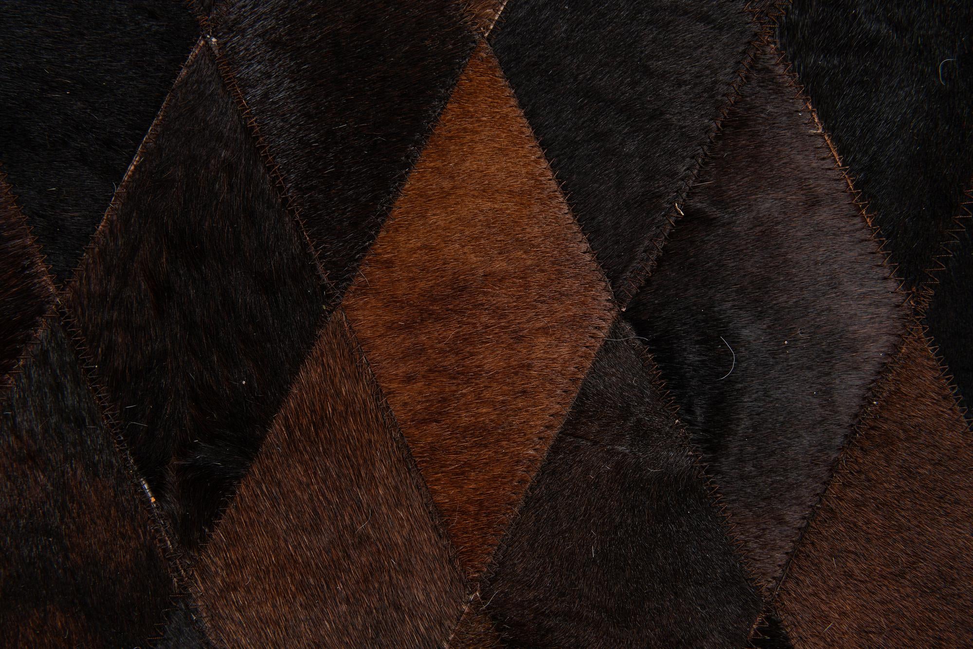 4' 1 x 5' 10 Cowhide Stocks Rug