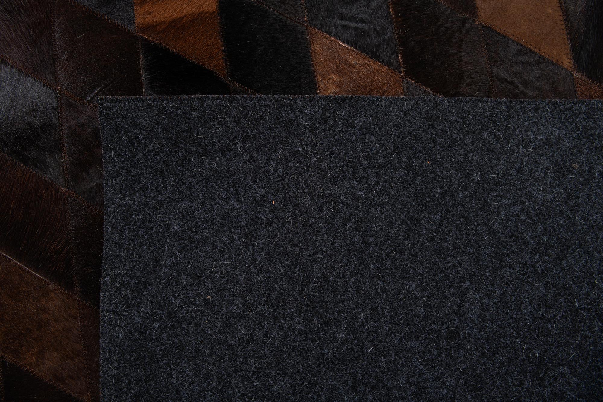 4' 1 x 5' 10 Cowhide Stocks Rug