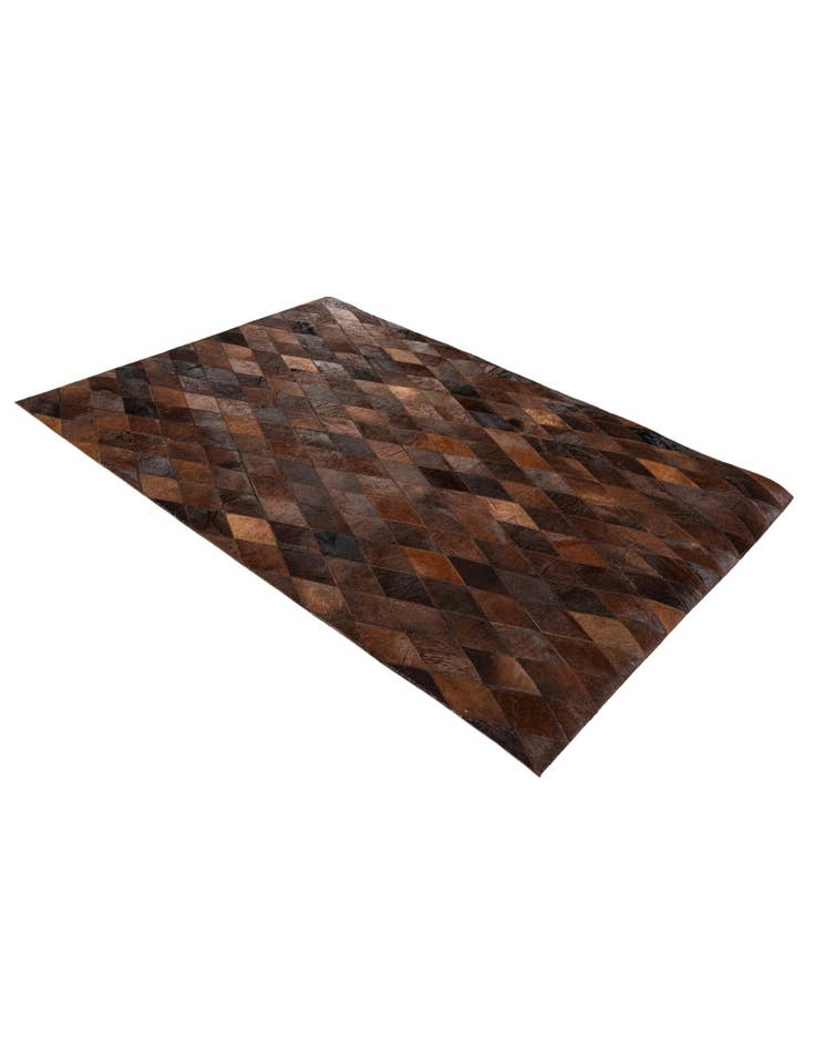 Detail image of 4' 1 x 5' 10 Cowhide Stocks Rug