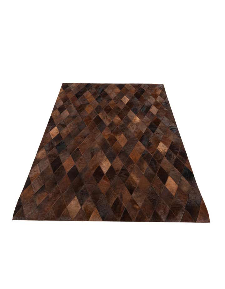 4' 1 x 5' 10 Cowhide Stocks Rug