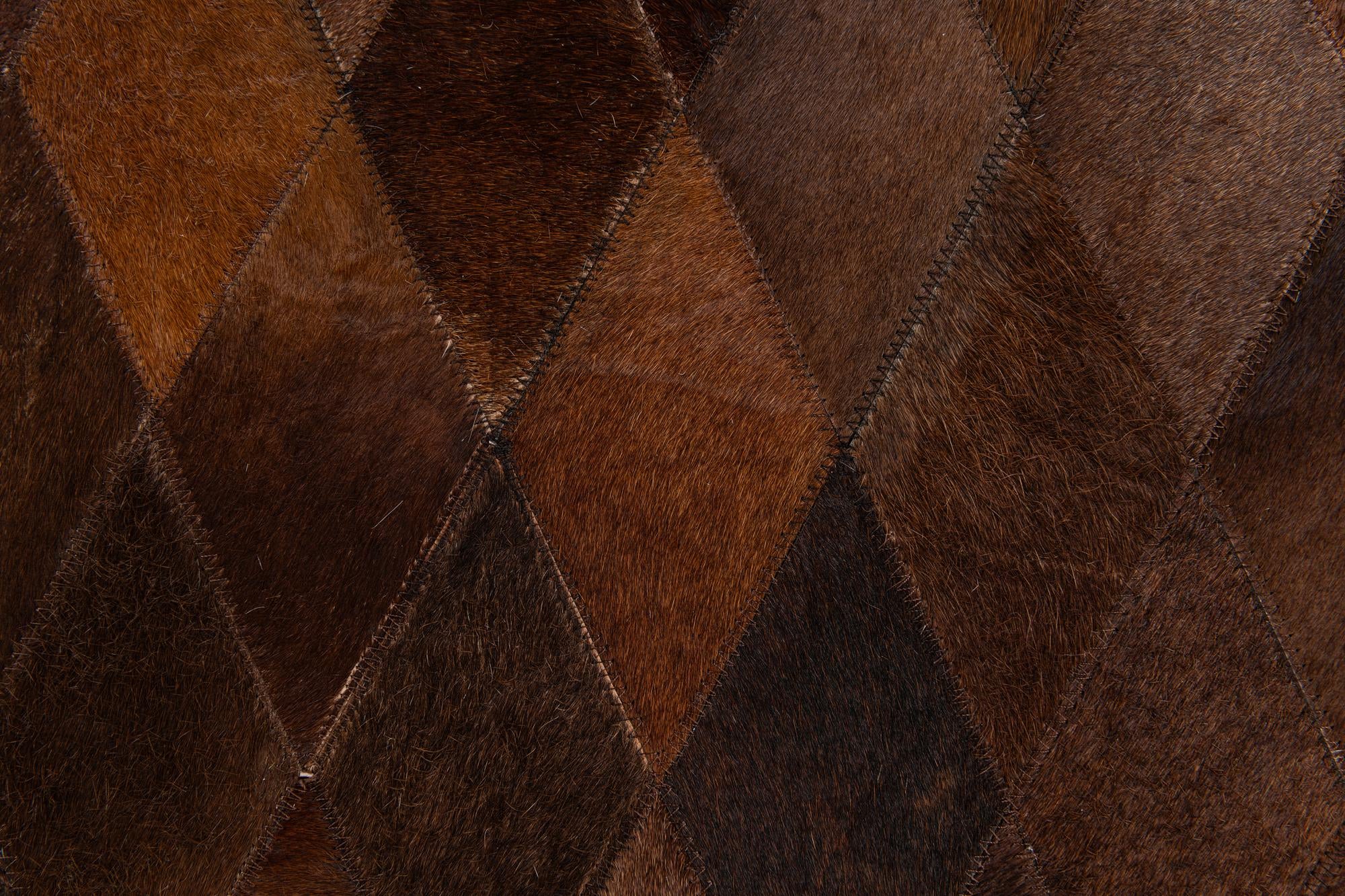 4' 1 x 5' 10 Cowhide Stocks Rug