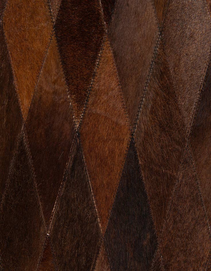 Detail image of 4' 1 x 5' 10 Cowhide Stocks Rug