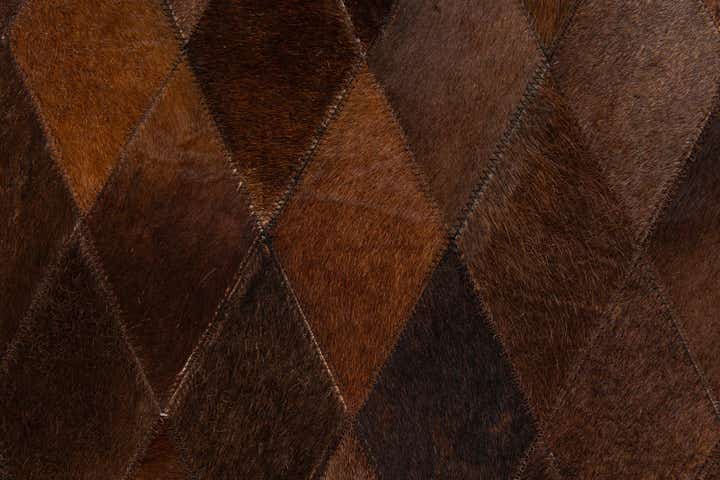 4' 1 x 5' 10 Cowhide Stocks Rug