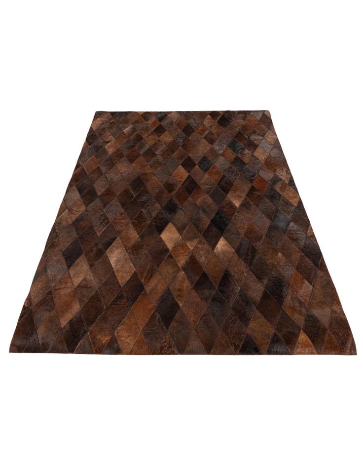 Detail image of 4' 1 x 5' 10 Cowhide Stocks Rug