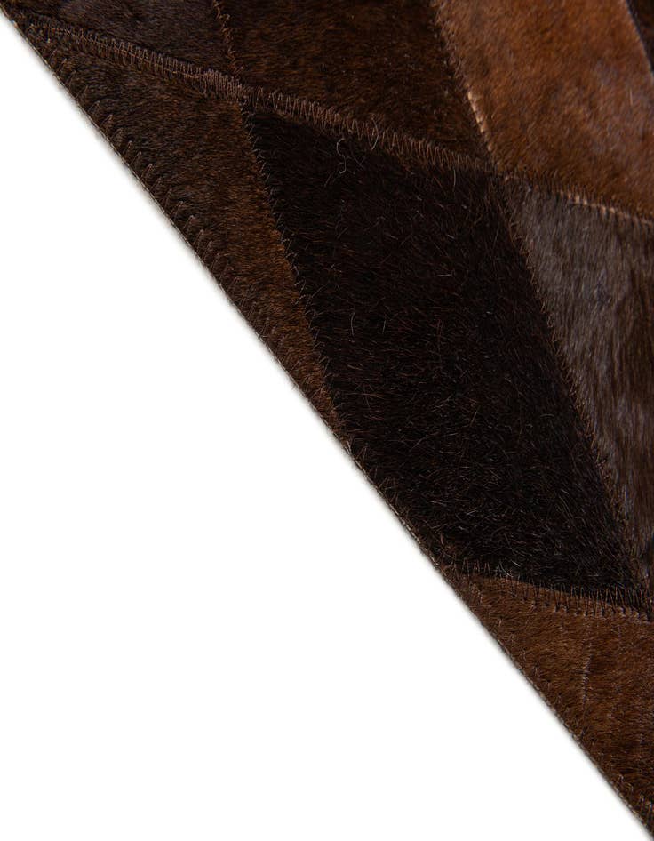 Detail image of 4' 1 x 5' 10 Cowhide Stocks Rug