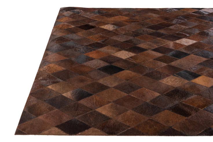 Detail image of 4' x 5' 10 Cowhide Stocks Rug