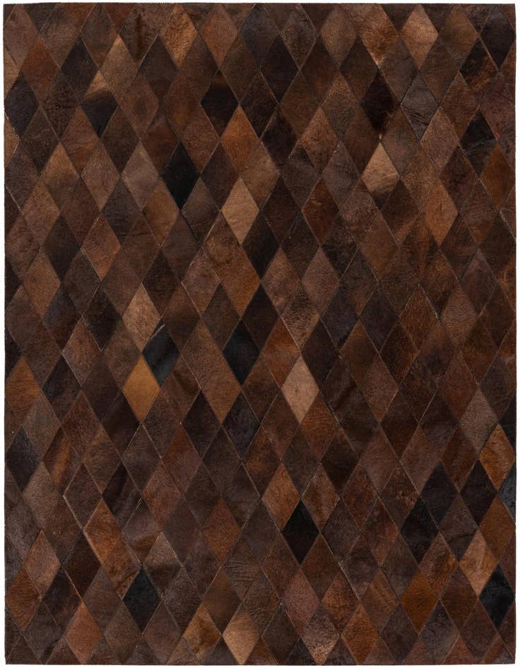 Detail image of 4' x 5' 10 Cowhide Stocks Rug