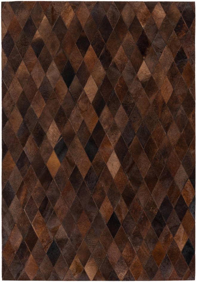 Detail image of 4' x 5' 10 Cowhide Stocks Rug