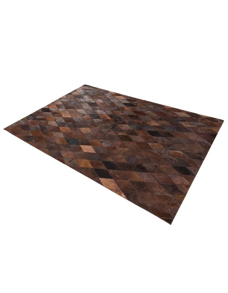 Detail image of 4' 1 x 5' 11 Cowhide Stocks Rug
