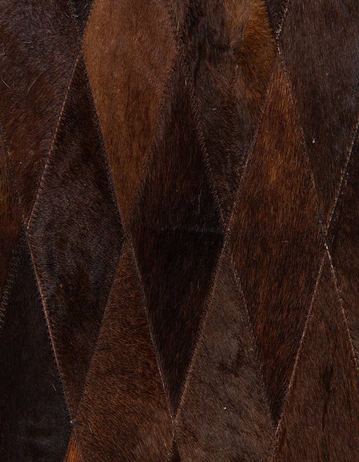 Detail image of 4' 1 x 5' 11 Cowhide Stocks Rug