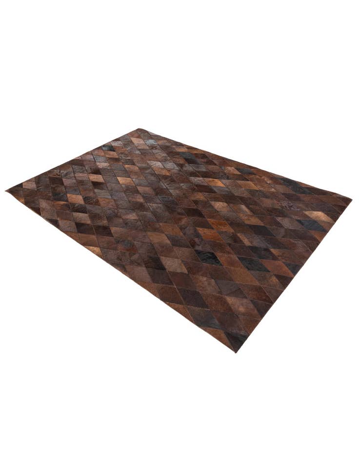 Detail image of 4' 1 x 5' 10 Cowhide Stocks Rug