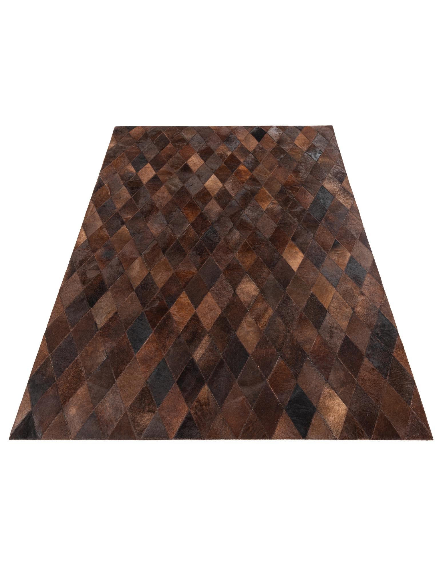 4' 1 x 5' 10 Cowhide Stocks Rug