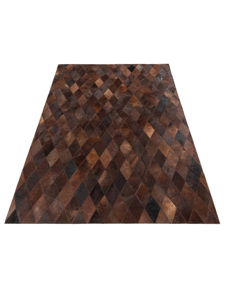 Detail image of 4' 1 x 5' 10 Cowhide Stocks Rug